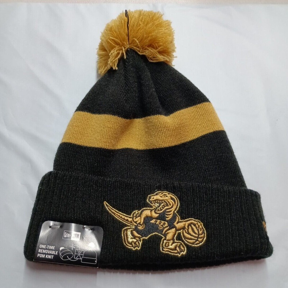 Toronto Raptors‎ Cuffed Pom Knit Hat